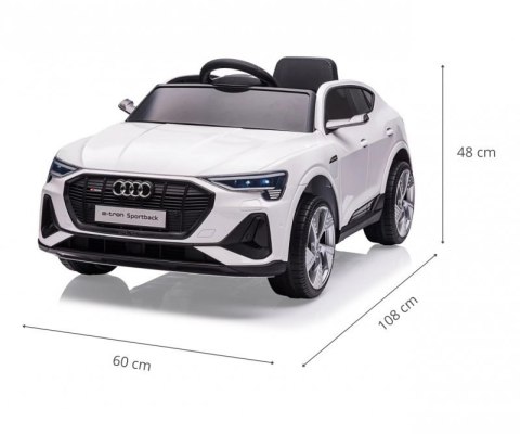 Milly Mally Pojazd na akumulator Audi E-Tron Sportback 4x4 White Milly Mally Pojazd na akumulator Audi E-Tron Sportback 4x4 White