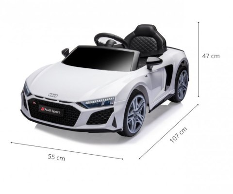 Milly Mally Pojazd na akumulator Audi R8 Spyder White Milly Mally Pojazd na akumulator Audi R8 Spyder White