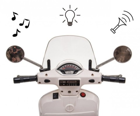 Milly Mally Pojazd na akumulator Vespa GTS Super White Milly Mally Pojazd na akumulator Vespa GTS Super White