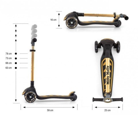 Milly Mally Scooter Boogie Golden Milly Mally Scooter Boogie Golden