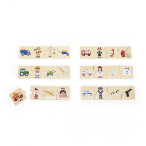 Viga 44749 Zestaw puzzli - dopasuj zawody z narzędziami Viga 44749 Zestaw puzzli - dopasuj zawody z narzędziami
