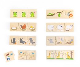 Viga 44751 Zestaw puzzli z sekwencjami logicznymi - przyroda i zwierzęta