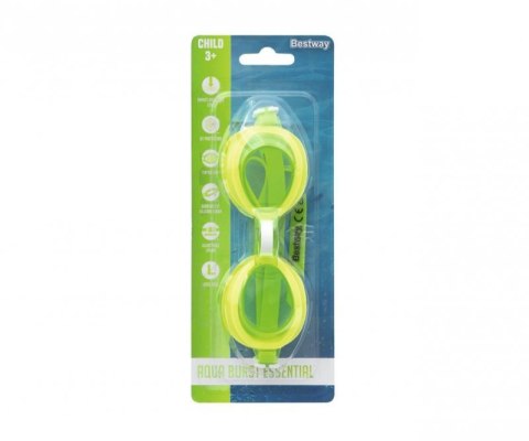 Bestway 21002 Aqua Burst Essential Okulary do pływania Zielone Bestway 21002 Aqua Burst Essential Okulary do pływania Zielone