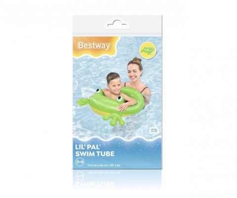 Bestway 36464 Kółko do pływania Żabka 73.5cm x 66cm Bestway 36464 Kółko do pływania Żabka 73.5cm x 66cm