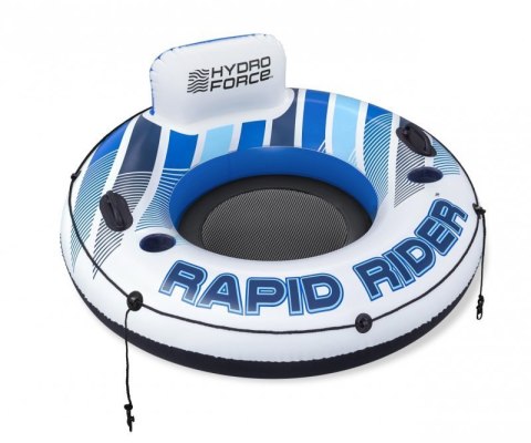 Bestway 43116 Koło do pływania z oparciem Hydro Force Rapid Rider Niebieskie 1.35m Bestway 43116 Koło do pływania z oparciem Hydro Force Rapid Rider Niebieskie 1.35m