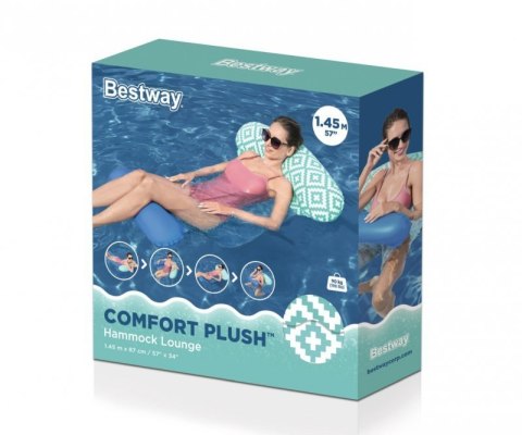 Bestway 43555 Fotel Leżak siatkowy do pływania Niebieski 1.45m x 87cm Bestway 43555 Fotel Leżak siatkowy do pływania Niebieski 1.45m x 87cm