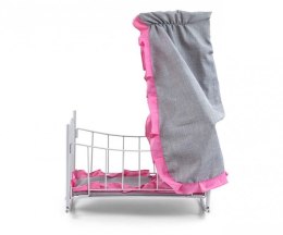 Milly Mally Łóżeczko-Kołyska dla lalek Lily z baldachimem Prestige Pink