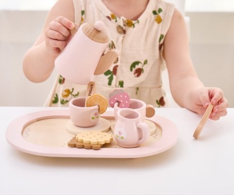 Viga 44267 PolarB Drewniany zestaw do kawy i herbaty - pink Viga 44267 PolarB Drewniany zestaw do kawy i herbaty - pink