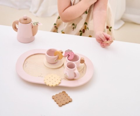 Viga 44267 PolarB Drewniany zestaw do kawy i herbaty - pink Viga 44267 PolarB Drewniany zestaw do kawy i herbaty - pink