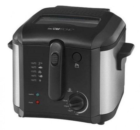 Frytkownica CLATRONIC FR 3649 263773 (2.5l /1600W /Czarno-srebrny ) Frytkownica CLATRONIC FR 3649 263773 (2.5l /1600W /Czarno-srebrny )