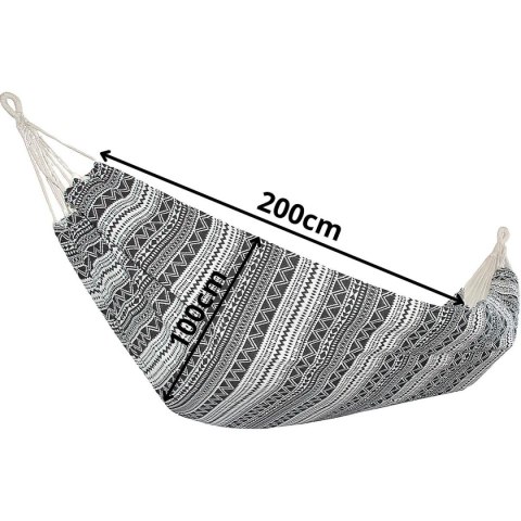 HAMAK OGRODOWY 1 OSOBOWY 200x100CM ETNO Z POKROWCEM 1063980 HAMAK OGRODOWY 1 OSOBOWY 200x100CM ETNO Z POKROWCEM 1063980