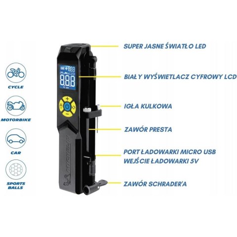 POMPKA KOMPRESOR TURYSTYCZNY NA AKUMULATOR MICHELIN POMPKA KOMPRESOR TURYSTYCZNY NA AKUMULATOR MICHELIN