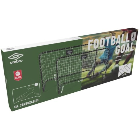 ZESTAW 2 BRAMEK DO PIŁKI NOŻNEJ Z SIATKĄ 78X56X45CM UMBRO ZESTAW 2 BRAMEK DO PIŁKI NOŻNEJ Z SIATKĄ 78X56X45CM UMBRO