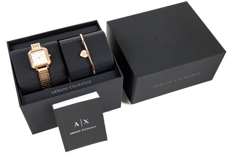 Zegarek Damski + Bransoletka Armani Exchange AX7164SET + BOX Armani Exchange Zegarek Damski + Bransoletka Armani Exchange AX7164SET + BOX Armani Exchange