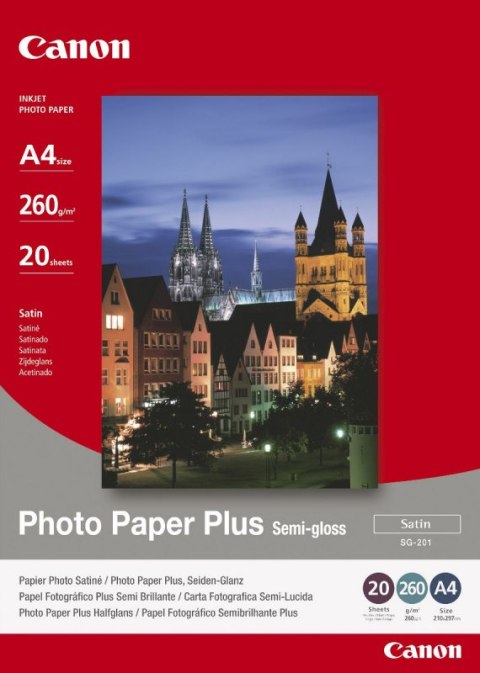 Papier CANON Photo Paper Plus Semi-gloss 260g 10 x 15 cm SG-201 1686B015 Papier CANON Photo Paper Plus Semi-gloss 260g 10 x 15 cm SG-201 1686B015