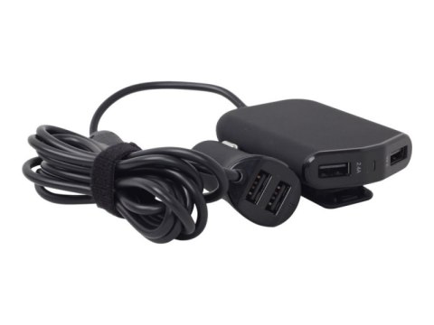 Ładowarka GEMBIRD 4x USB typu A Czarny EG-4U-CAR-01 Ładowarka GEMBIRD 4x USB typu A Czarny EG-4U-CAR-01