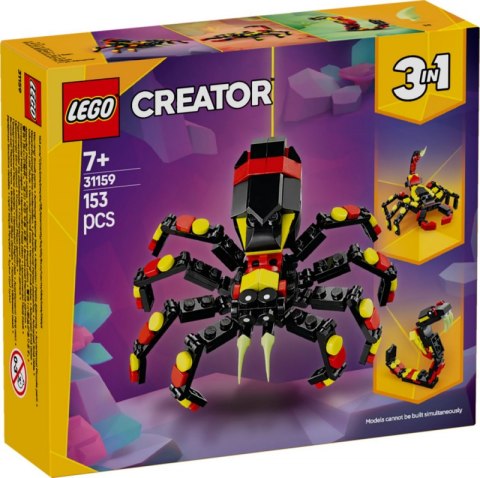 LEGO 31159 CREATOR - Dzikie zwierzę: niezwykły pająk LEGO 31159 CREATOR - Dzikie zwierzę: niezwykły pająk