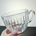 Filiżanka szklanka ryflowana duża 460 ml 1szt SZK152
