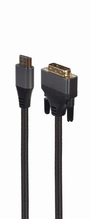 GEMBIRD CC-HDMI-DVI-4K-6 1.8m /s1x HDMI typu A 1x DVI-D GEMBIRD CC-HDMI-DVI-4K-6 1.8m /s1x HDMI typu A 1x DVI-D