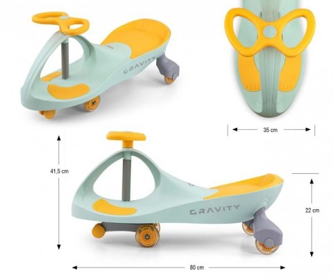 Milly Mally Jeździk Grawitacyjny Gravity Lime Yellow Milly Mally Jeździk Grawitacyjny Gravity Lime Yellow