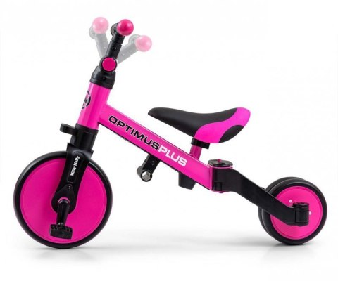 Milly Mally Rowerek 4w1 Optimus Plus Pink Milly Mally Rowerek 4w1 Optimus Plus Pink