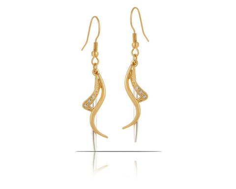 Wiszące kolczyki z kryształkami Preciosa z kolekcji Classic (P10179AU-AG) Colibra Wiszące kolczyki z kryształkami Preciosa z kolekcji Classic (P10179AU-AG) Colibra