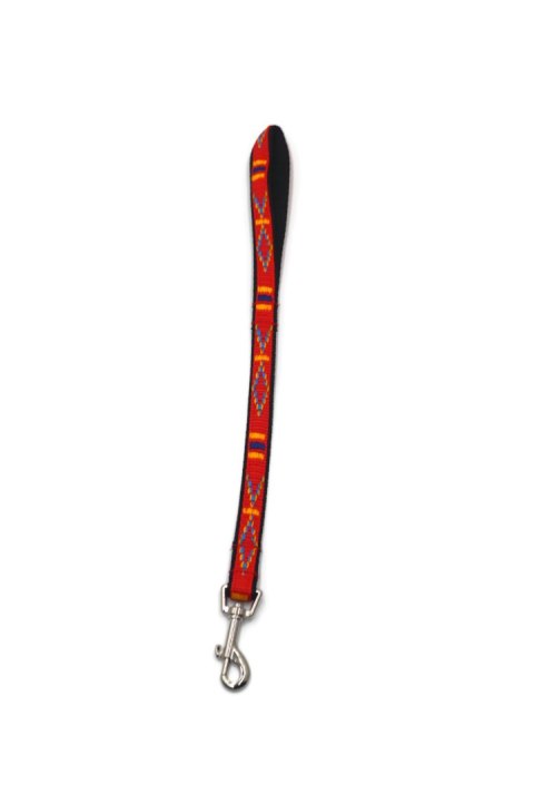 A-487 Pejcz dla psa, taśma podwójna Indi 20mm/50cm A-487 Pejcz dla psa, taśma podwójna Indi 20mm/50cm