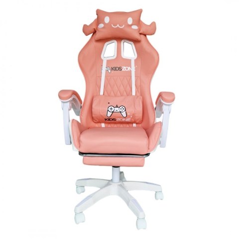 Fotel gamingowy Bunny Gamer obrotowy z podnóżkiem KIDS ZONE KO27R Fotel gamingowy Bunny Gamer obrotowy z podnóżkiem KIDS ZONE KO27R