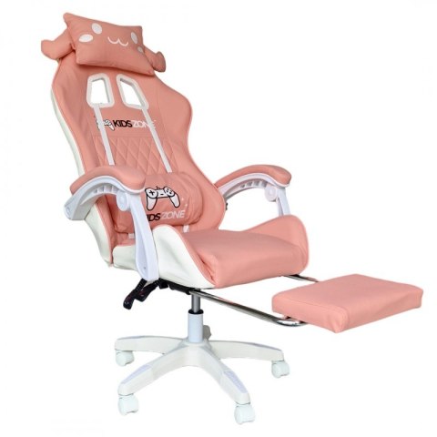 Fotel gamingowy Bunny Gamer obrotowy z podnóżkiem KIDS ZONE KO27R Fotel gamingowy Bunny Gamer obrotowy z podnóżkiem KIDS ZONE KO27R