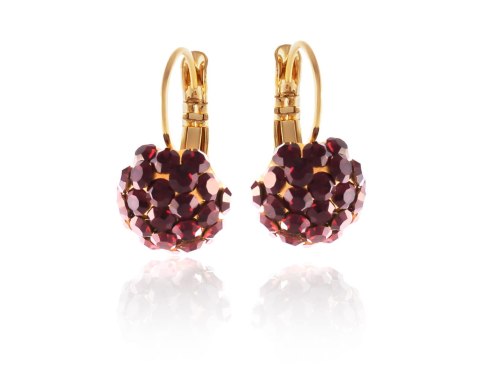Kolczyki z kryształkami Preciosa (P8126AU-RUBY) Colibra Kolczyki z kryształkami Preciosa (P8126AU-RUBY) Colibra