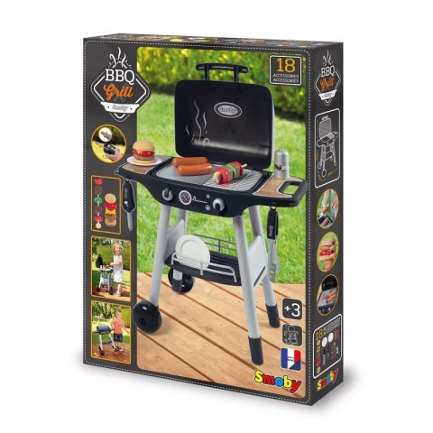 SMOBY Grill Ogrodowy dla dzieci Barbecue 18 akcesoriów SMOBY Grill Ogrodowy dla dzieci Barbecue 18 akcesoriów