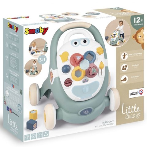 SMOBY Little Chodzik 3w1 Pchacz Interaktywny Wózek SMOBY Little Chodzik 3w1 Pchacz Interaktywny Wózek