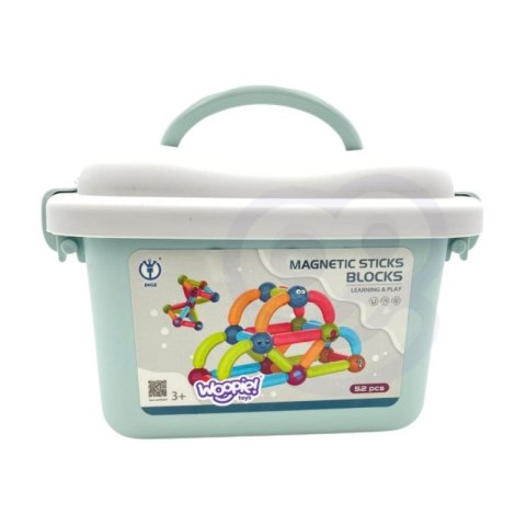 WOOPIE Magnetyczne Klocki Konstrukcyjne Edukacyjne 52 el. WOOPIE Magnetyczne Klocki Konstrukcyjne Edukacyjne 52 el.
