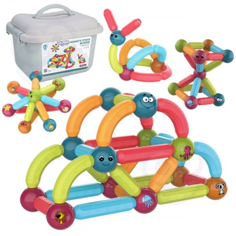 WOOPIE Magnetyczne Klocki Konstrukcyjne Edukacyjne 52 el. WOOPIE Magnetyczne Klocki Konstrukcyjne Edukacyjne 52 el.