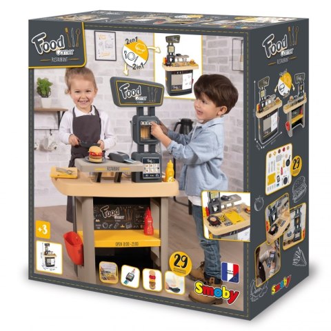 SMOBY Restauracja Bar dla Dzieci 2w1 Kuchnia Jadalnia Akcesoria SMOBY Restauracja Bar dla Dzieci 2w1 Kuchnia Jadalnia Akcesoria