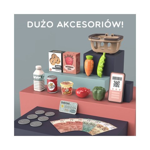WOOPIE Kasa Sklepowa Dla Dzieci Skaner Waga Mikrofon + 25 Akc. WOOPIE Kasa Sklepowa Dla Dzieci Skaner Waga Mikrofon + 25 Akc.