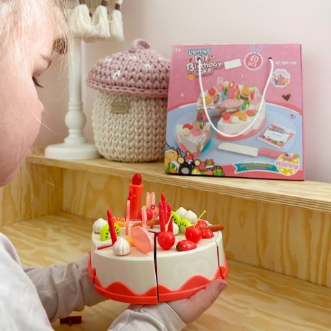 WOOPIE Tort Urodzinowy do Krojenia Świeczki Owoce 40 el. WOOPIE Tort Urodzinowy do Krojenia Świeczki Owoce 40 el.