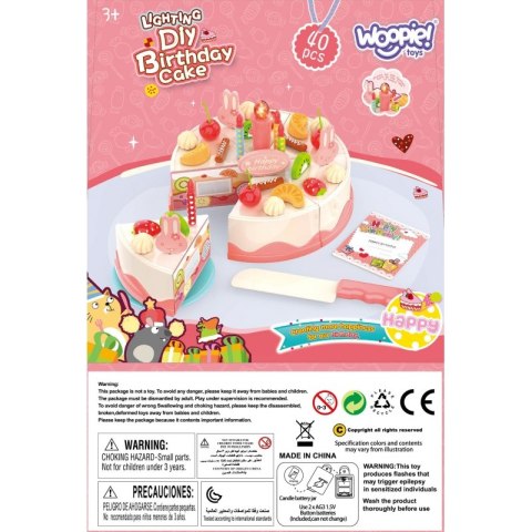 WOOPIE Tort Urodzinowy do Krojenia Świeczki Owoce 40 el. WOOPIE Tort Urodzinowy do Krojenia Świeczki Owoce 40 el.