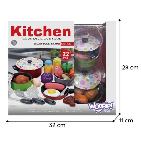 WOOPIE Zestaw XXL Kucharza Akcesoria Przybory Kuchenne 22 el. WOOPIE Zestaw XXL Kucharza Akcesoria Przybory Kuchenne 22 el.