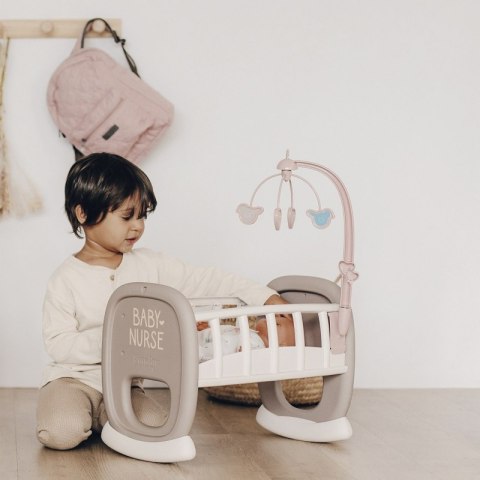 SMOBY Baby Nurse Kołyska z Karuzelką dla Lalki SMOBY Baby Nurse Kołyska z Karuzelką dla Lalki