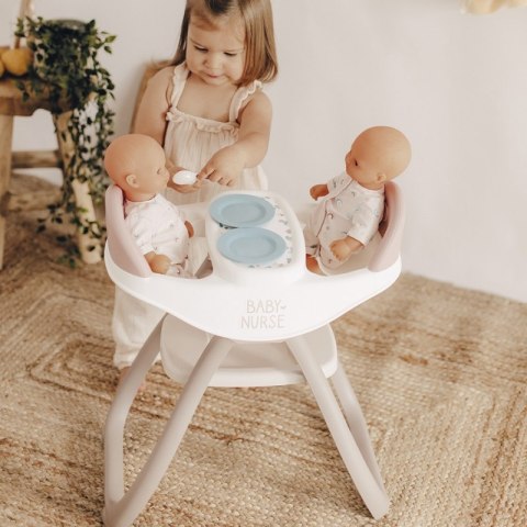 SMOBY Baby Nurse Krzesełko do Karmienia dla Bliźniąt Lalek SMOBY Baby Nurse Krzesełko do Karmienia dla Bliźniąt Lalek