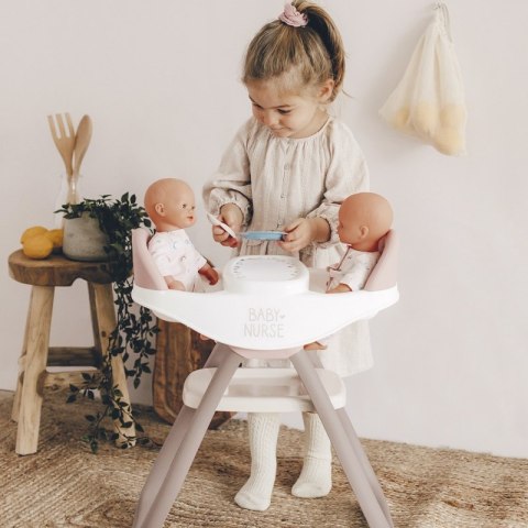 SMOBY Baby Nurse Krzesełko do Karmienia dla Bliźniąt Lalek SMOBY Baby Nurse Krzesełko do Karmienia dla Bliźniąt Lalek