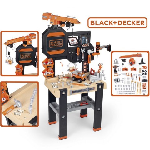 SMOBY Black&Decker Warsztat z dźwigiem + 94 Akcesoria SMOBY Black&Decker Warsztat z dźwigiem + 94 Akcesoria