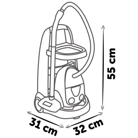 SMOBY Wózek Do Sprzątania z Odkurzaczem SMOBY Wózek Do Sprzątania z Odkurzaczem