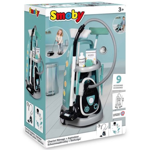 SMOBY Wózek Do Sprzątania z Odkurzaczem SMOBY Wózek Do Sprzątania z Odkurzaczem