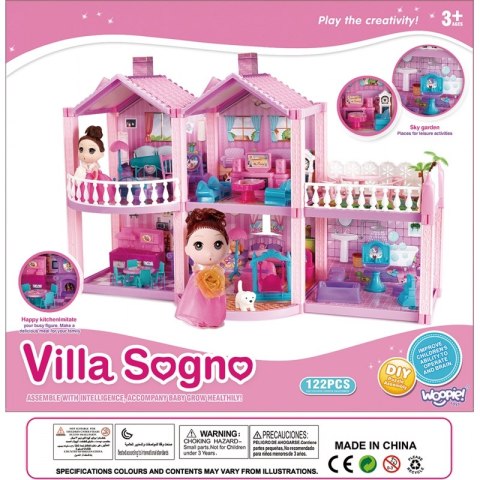 WOOPIE Domek dla Lalek Kucyków PONY FANTASY VILLA 120 el. WOOPIE Domek dla Lalek Kucyków PONY FANTASY VILLA 120 el.