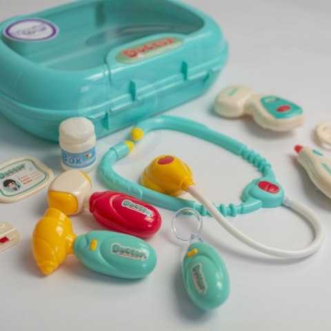 WOOPIE Zestaw Lekarski Mały Lekarza Doktor w Walizce Światło Dźwięk + Akc. WOOPIE Zestaw Lekarski Mały Lekarza Doktor w Walizce Światło Dźwięk + Akc.