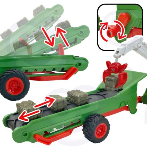WOOPIE Zestaw Maszyn Rolniczych Traktor Ciągnik Zagroda Mini Farma Osada Rolnicy WOOPIE Zestaw Maszyn Rolniczych Traktor Ciągnik Zagroda Mini Farma Osada Rolnicy