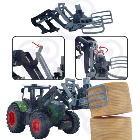 WOOPIE Zestaw Maszyn Rolniczych Traktor Ciągnik Zagroda Mini Farma Osada Rolnicy WOOPIE Zestaw Maszyn Rolniczych Traktor Ciągnik Zagroda Mini Farma Osada Rolnicy