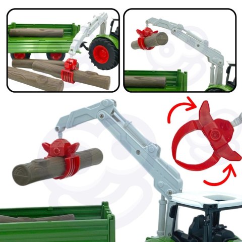 WOOPIE Zestaw Maszyn Rolniczych Traktor Ciągnik Zagroda Mini Farma Osada Rolnicy WOOPIE Zestaw Maszyn Rolniczych Traktor Ciągnik Zagroda Mini Farma Osada Rolnicy